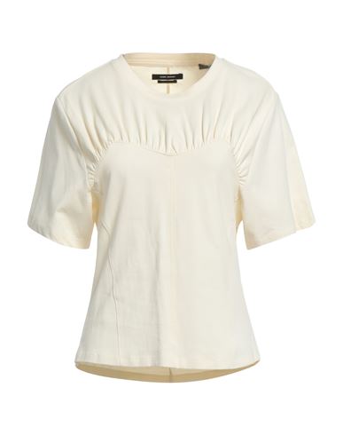 Isabel Marant Woman T-shirt Cream Size L Cotton In White