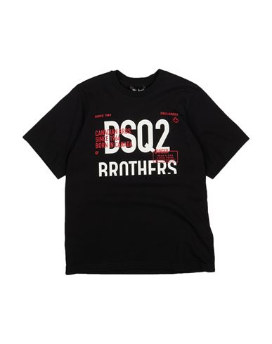 Dsquared2 Babies'  Toddler Boy T-shirt Black Size 4 Cotton