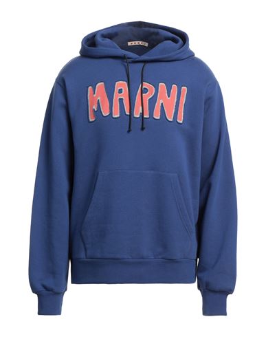 Marni Man Sweatshirt Blue Size 40 Cotton