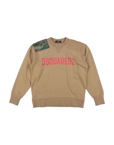 Dsquared2 Babies'  Toddler Boy Sweatshirt Camel Size 6 Cotton, Elastane In Beige