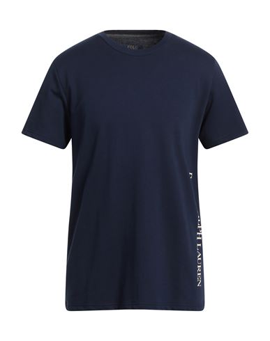Polo Ralph Lauren Man T-shirt Navy Blue Size L Cotton, Polyester