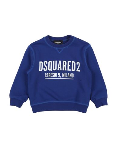 Dsquared2 Toddler Boy Sweatshirt Blue Size 6 Cotton, Elastane In Blue
