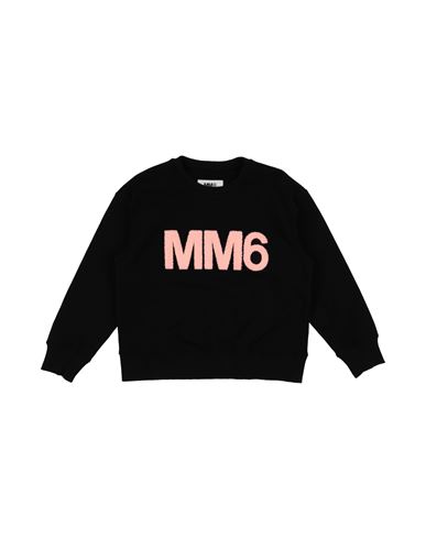 Shop Mm6 Maison Margiela Toddler Girl Sweatshirt Black Size 4 Cotton