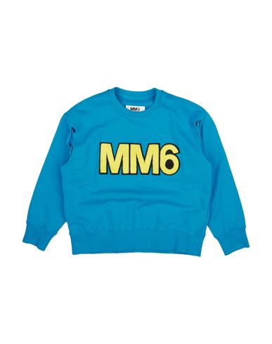 Shop Mm6 Maison Margiela Toddler Girl Sweatshirt Azure Size 6 Cotton In Blue