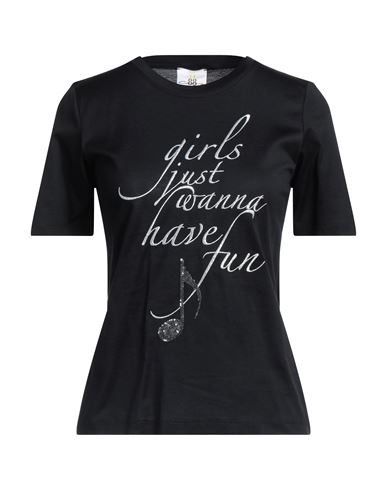Shop Eleven88 Woman T-shirt Black Size M Cotton
