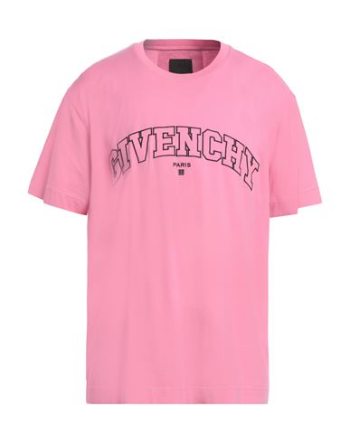 Shop Givenchy Man T-shirt Fuchsia Size L Cotton In Pink