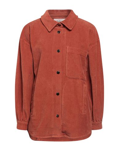 Ba&sh Ba & Sh Woman Shirt Rust Size 2 Cotton, Elastane In Red