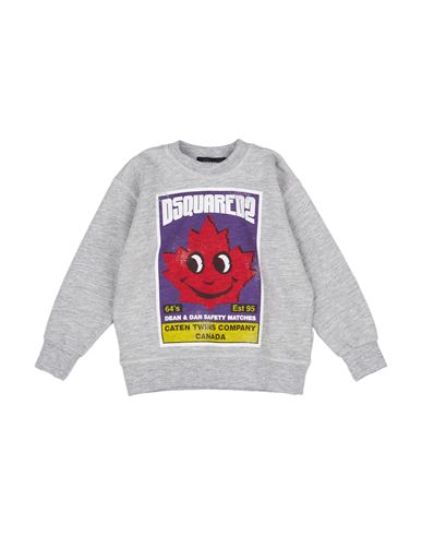 Shop Dsquared2 Toddler Boy Sweatshirt Light Grey Size 6 Cotton, Rayon, Elastane