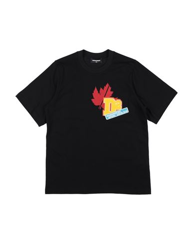 Shop Dsquared2 Toddler Boy T-shirt Black Size 6 Cotton, Polyester, Acrylic