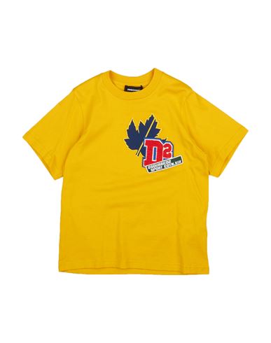 Shop Dsquared2 Toddler Boy T-shirt Yellow Size 6 Cotton, Polyester, Acrylic