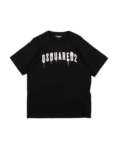 Dsquared2 Toddler Boy T-shirt Black Size 6 Cotton In Black