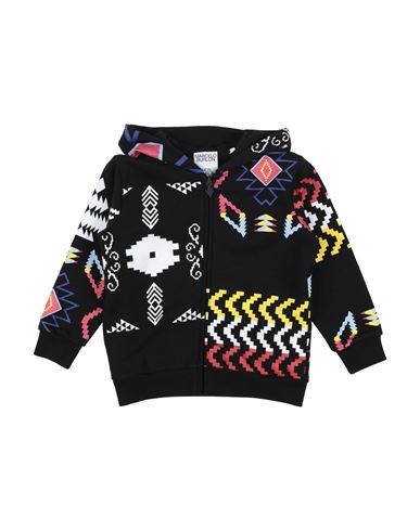 Marcelo Burlon County Of Milan Babies' Marcelo Burlon Toddler Boy Sweatshirt Black Size 4 Cotton, Polyester, Elastane