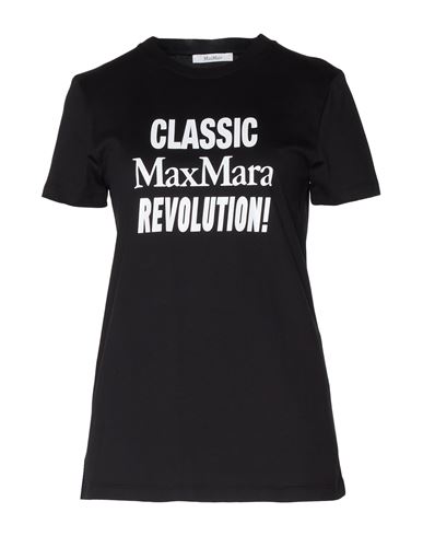 Shop Max Mara Woman T-shirt Black Size S Cotton