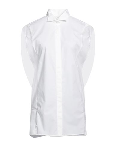 Mm6 Maison Margiela Woman Shirt White Size 6 Cotton