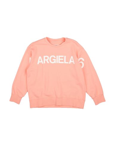 Mm6 Maison Margiela Toddler Boy Sweatshirt Salmon Pink Size 6 Cotton, Elastane In Pink