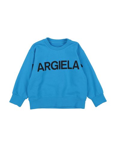 Shop Mm6 Maison Margiela Toddler Boy Sweatshirt Azure Size 6 Cotton, Elastane In Blue