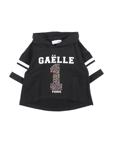 Gaelle Paris Babies' Gaëlle Paris Toddler Girl Sweatshirt Black Size 4 Cotton, Elastane