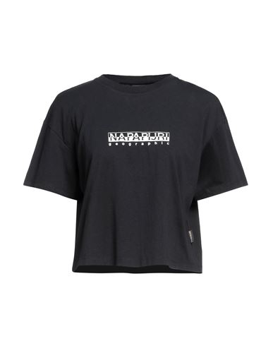 Napapijri Woman T-shirt Black Size Xs Cotton