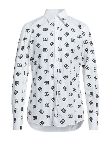 Dolce & Gabbana Man Shirt White Size 16 Cotton