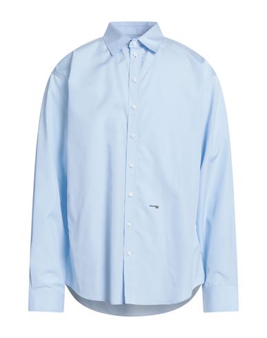 Dsquared2 Man Shirt Sky Blue Size 42 Cotton