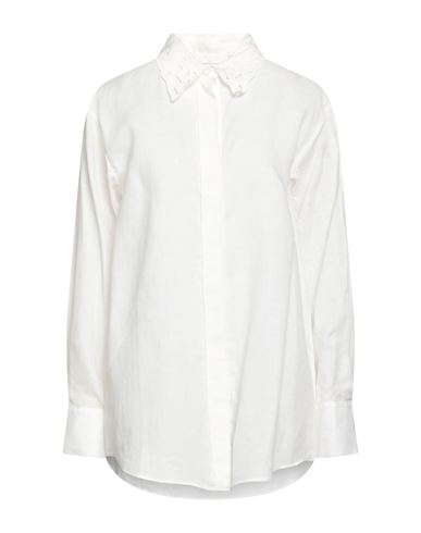 Chloé Woman Shirt Off White Size 8 Linen