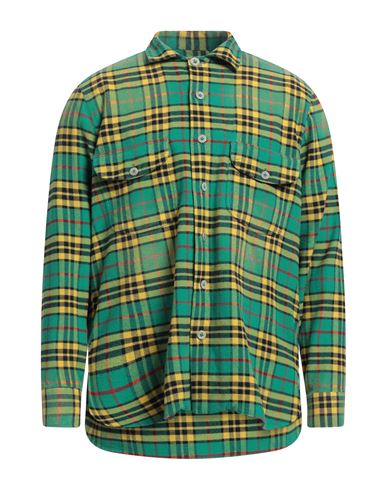 Giannetto Man Shirt Green Size L Cotton