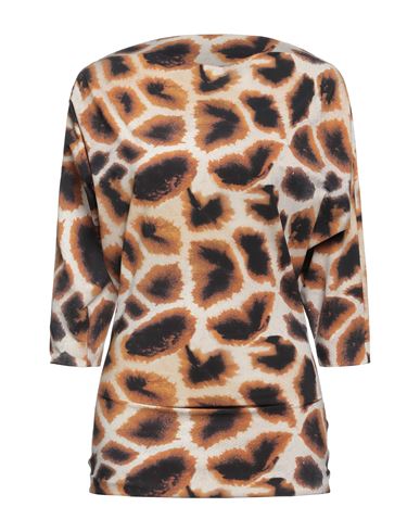 Chiara Boni La Petite Robe Woman T-shirt Camel Size 8 Polyamide, Elastane In Beige