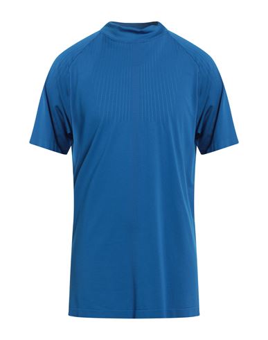 Nike Man T-shirt Azure Size Xxl Polyester, Nylon, Elastane In Blue