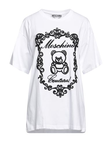 Shop Moschino Woman T-shirt White Size S Organic Cotton