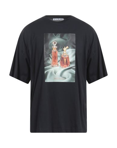 Acne Studios Man T-shirt Black Size L Cotton