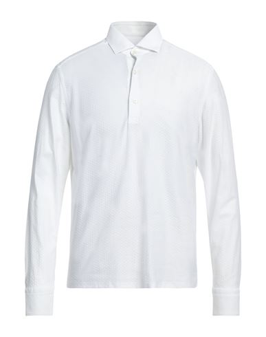 Ghirardelli Man Polo Shirt White Size Xxl Cotton