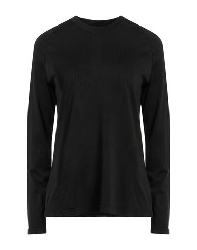 Nike Woman T-shirt Black Size L Polyester, Nylon, Elastane