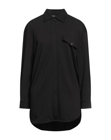 Baffle winnen Gezicht omhoog Margittes Woman Shirt Black Size 10 Cotton, Modal, Elastane | ModeSens