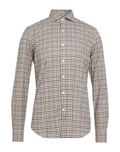 Ghirardelli Man Shirt Lead Size 17 Cotton In Grey