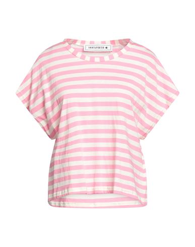 Shop Shirtaporter Woman T-shirt Pink Size 8 Cotton