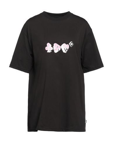 Pas De Mer Woman T-shirt Black Size Xxl Cotton In Multi