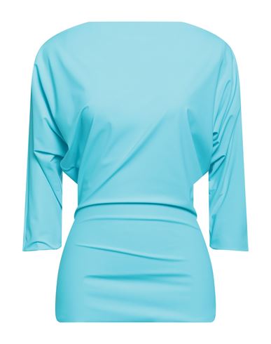 Chiara Boni La Petite Robe Woman T-shirt Azure Size 8 Polyamide, Elastane In Blue