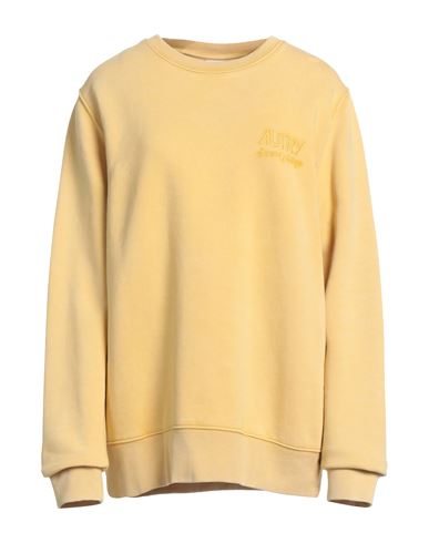 Autry Woman Sweatshirt Ocher Size L Cotton In Yellow
