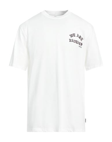Pas De Mer Man T-shirt Cream Size Xxl Cotton In White