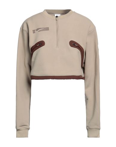 Nike Woman Sweatshirt Sand Size L Polyester In Beige