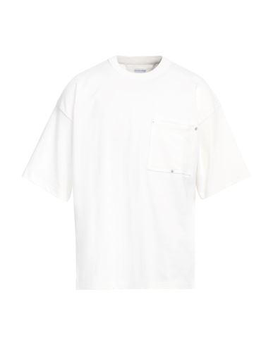 Shop Bottega Veneta Man T-shirt White Size M Cotton