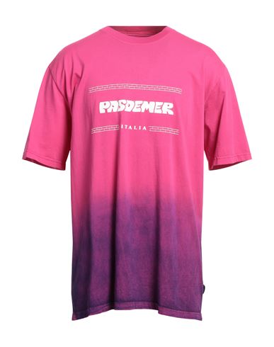 Pas De Mer Man T-shirt Fuchsia Size Xxl Cotton In Pink