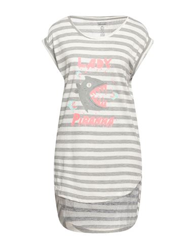 Wildreamers Woman T-shirt Grey Size S Polyester, Linen