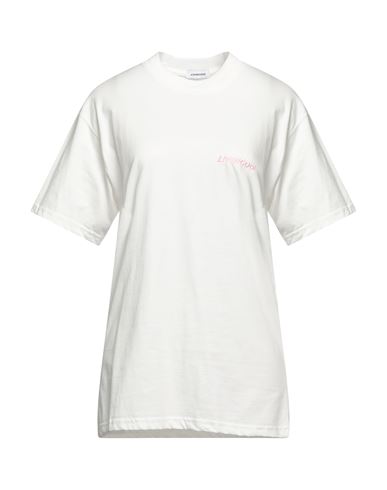 Livincool Woman T-shirt White Size M Cotton