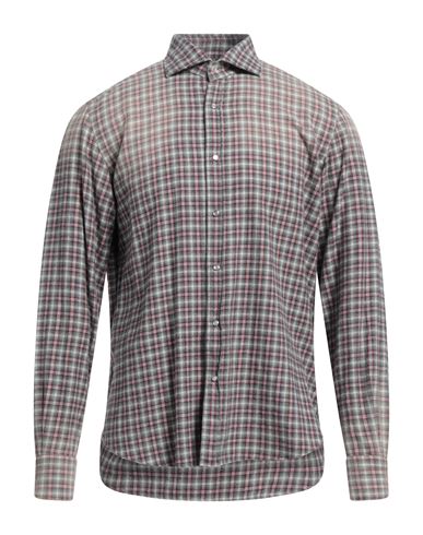 Giannetto Man Shirt Grey Size 15 ½ Cotton