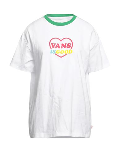 Vans Woman T-shirt White Size Xxl Cotton