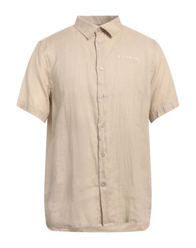 Richmond X Man Shirt Beige Size 42 Linen