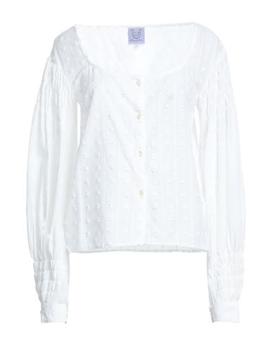 Thierry Colson Woman Shirt Off White Size M Cotton