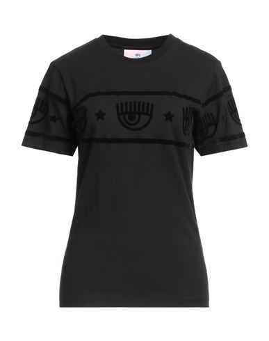 Chiara Ferragni Woman T-shirt Black Size Xs Cotton