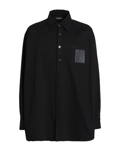 Raf Simons Man Denim Shirt Black Size S Cotton